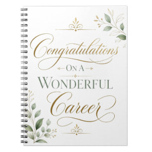 Cuaderno Felicitaciones Por Una Carrera Notable