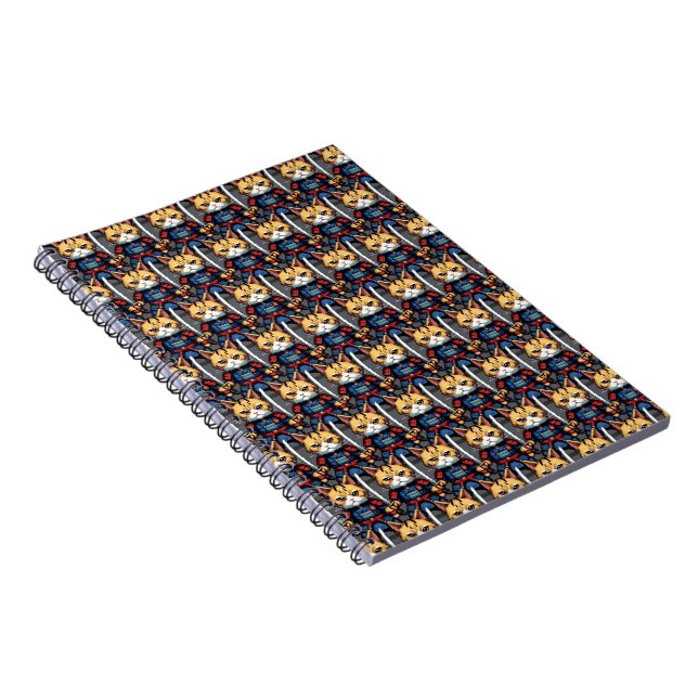 Cuaderno Feline Samurai Warrior (Lado Derecho)