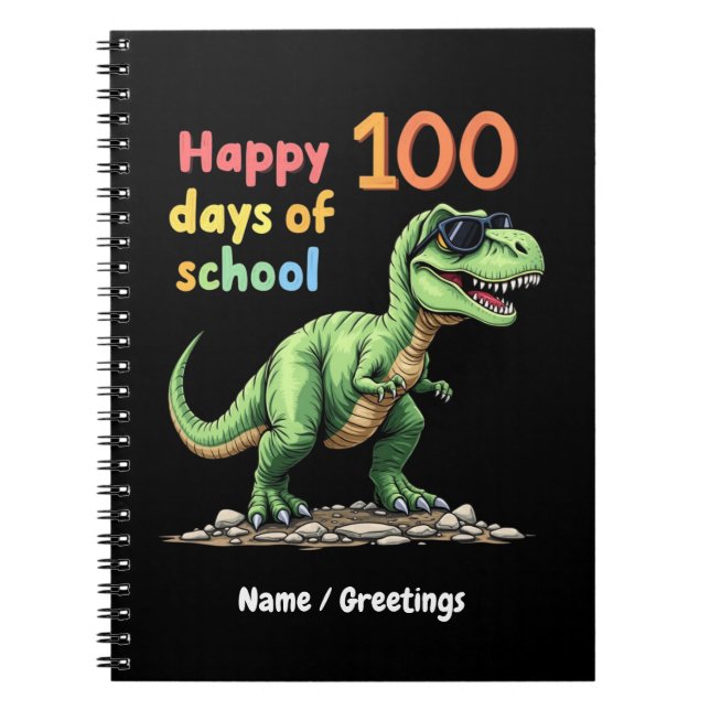 Cuaderno Feliz 100 días de celebración escolar más intelige (Frente)