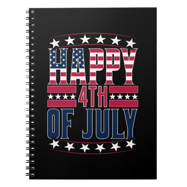 Cuaderno Feliz 4 de julio al 69413 (Frente)