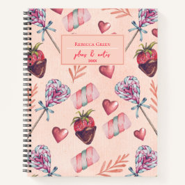 Cuaderno Feliz amor San Valentín Romance Spiral bloc de not