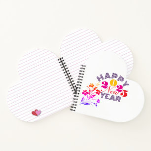 Cuaderno Feliz Año Nuevo 2025, familia de amigos Fiestas
