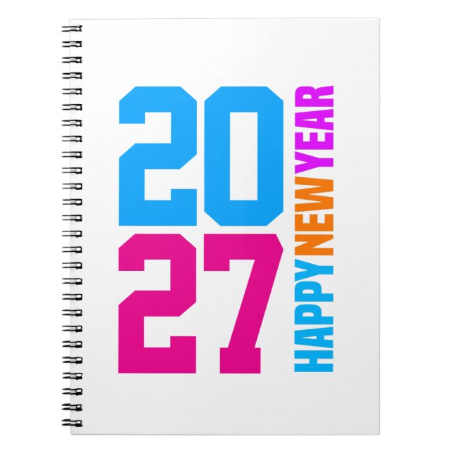 Cuaderno Feliz Año Nuevo 2027 (Frente)