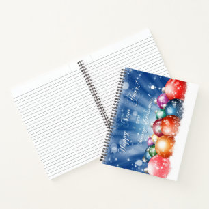 Cuaderno Feliz Año Nuevo y Feliz Navidad