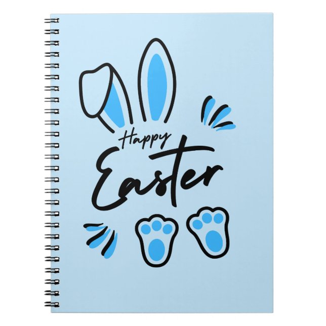 Cuaderno Feliz azul de Pascua (Frente)