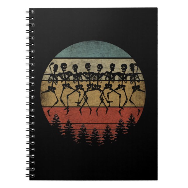 CUADERNO FELIZ BAILE HALLOWEEN SKELETON (Frente)
