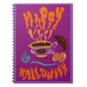 Cuaderno Feliz bebida de Halloween potion coffee witche