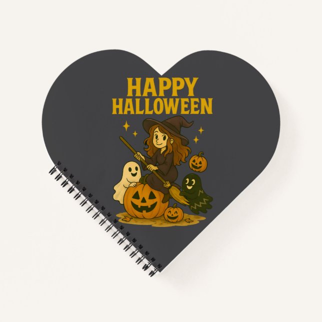 Cuaderno Feliz Bruja de Halloween (Anverso)
