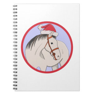 Cuaderno Feliz caballo navideño
