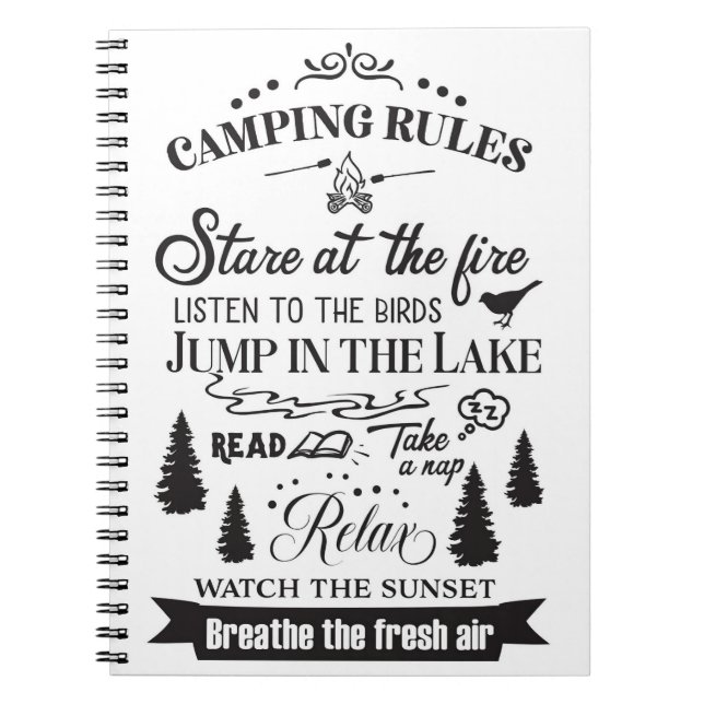 Cuaderno Feliz Camper Camping (Frente)