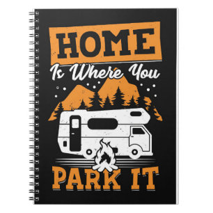 Cuaderno Feliz Casa de Camper Donde Estacionas