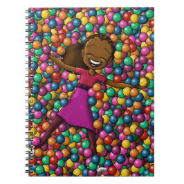 Cuaderno Feliz Chica afroamericano