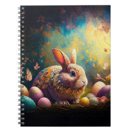 Cuaderno Feliz Conejo de Pascua con huevos de Pascua