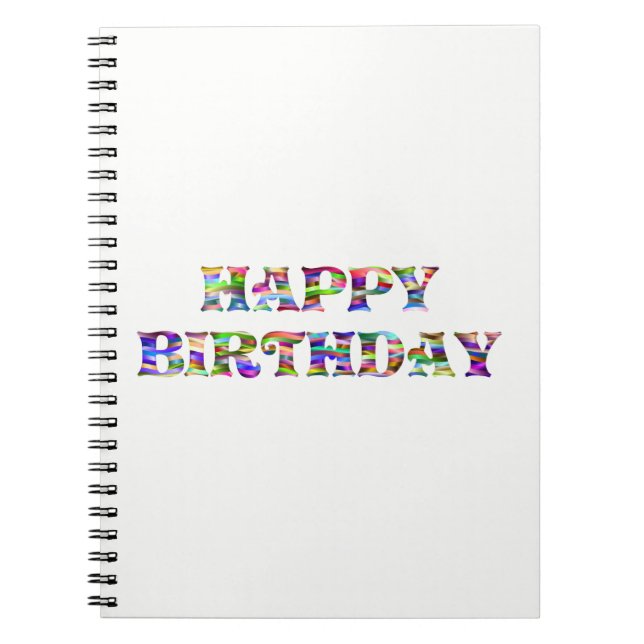 Cuaderno Feliz cumpleaños (Frente)