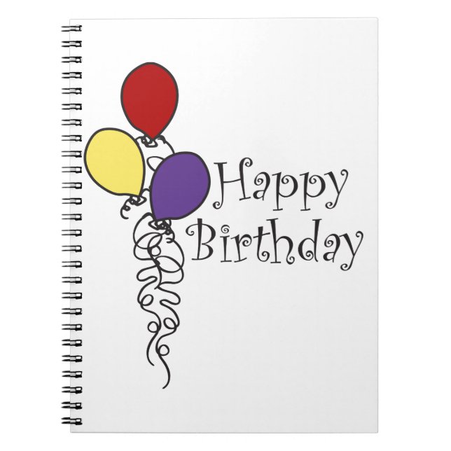 Cuaderno Feliz cumpleaños (Frente)