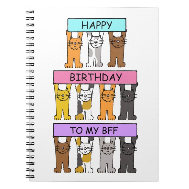 Cuaderno Feliz cumpleaños a mi BFF (Frente)