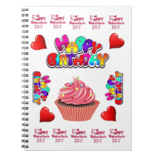 Cuaderno Feliz cumpleaños a San Valentín