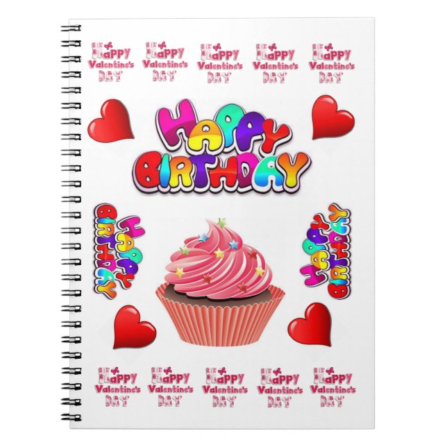 Cuaderno Feliz cumpleaños a San Valentín (Frente)
