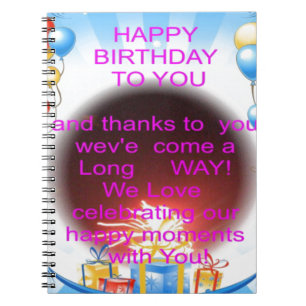 Cuaderno Feliz cumpleaños a tu arte Imprimir