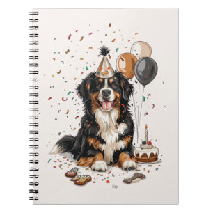 Cuaderno Feliz cumpleaños Bernese Mountain Dog