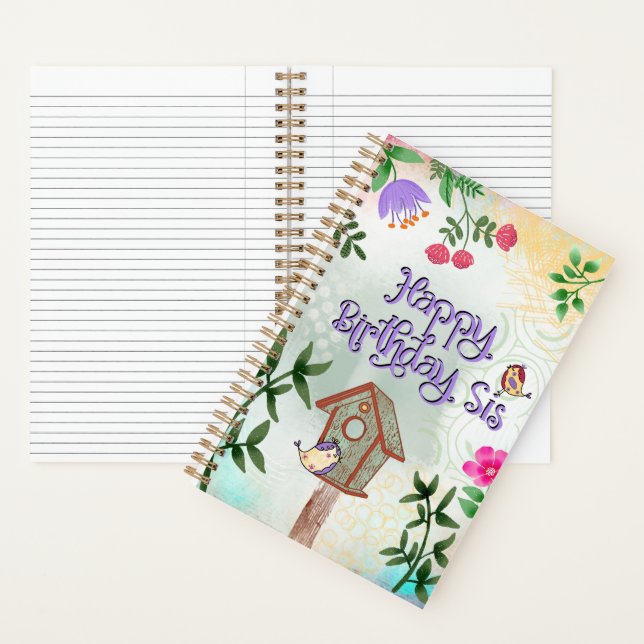 Cuaderno Feliz Cumpleaños Hermana (Interior)