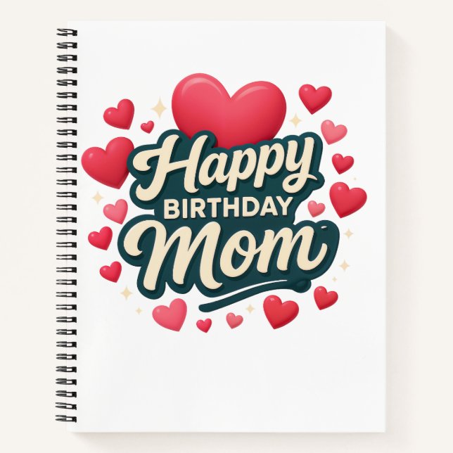 Cuaderno Feliz Cumpleaños Mamá (Anverso)