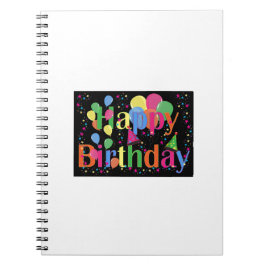 Cuaderno Feliz Cumpleaños Sencillo y Bonito