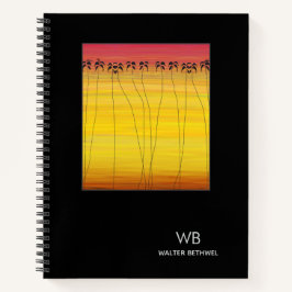 Cuaderno Feliz cumpleaños, verano tropical