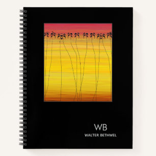 Cuaderno Feliz cumpleaños, verano tropical