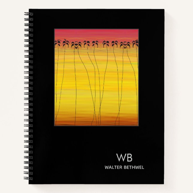 Cuaderno Feliz cumpleaños, verano tropical (Anverso)