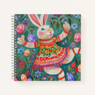 Cuaderno Feliz Danza Conejo de Pascua