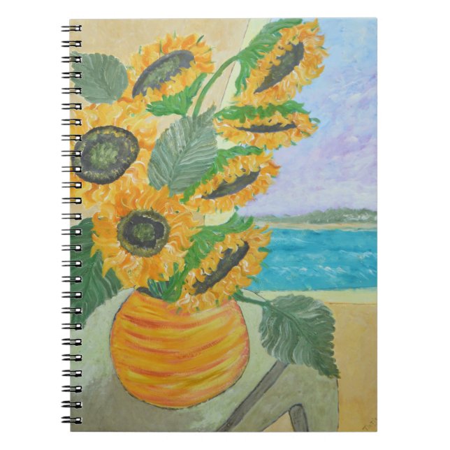 Cuaderno feliz de girasol (Frente)