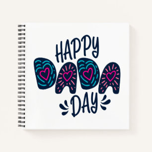 Cuaderno Feliz Día de Dada Feliz Día del Padre   Portátil