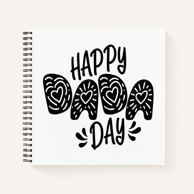 Cuaderno Feliz Día de Dada Feliz Día del Padre | Portátil (Anverso)