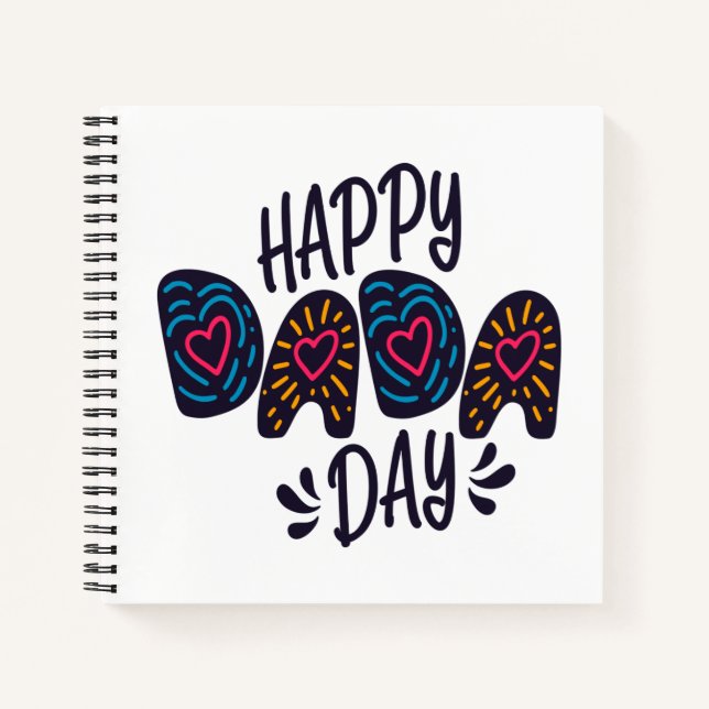 Cuaderno Feliz Día de Dada Feliz Día del Padre | Portátil (Anverso)