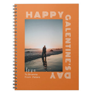 Cuaderno Feliz Día de Galentine a la pareja de Collages de 