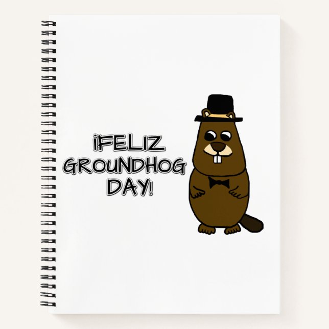 Cuaderno ¡Feliz Día de la Groundhog! (Anverso)