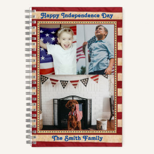 Cuaderno Feliz Día de la Independencia Personalizado Patrió