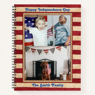 Cuaderno Feliz Día de la Independencia Personalizado Patrió