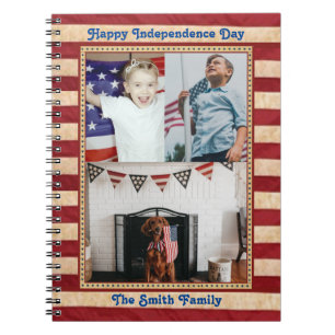 Cuaderno Feliz Día de la Independencia Personalizado Patrió