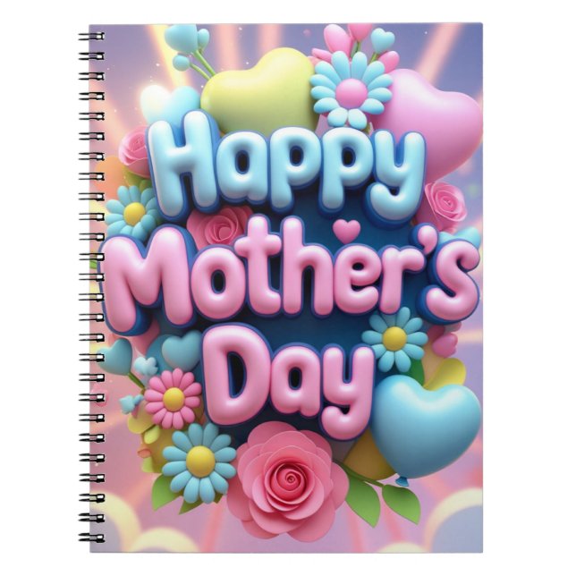 Cuaderno feliz día de la madre (Frente)