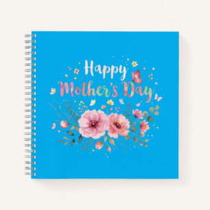 Cuaderno Feliz día de la madre 2026 Floral lindo para mujer