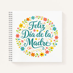Cuaderno Feliz Dia De La Madre Caligrafía del Día de la Mad