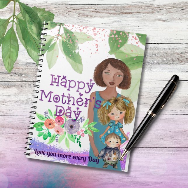 Cuaderno FELIZ DÍA DE LA MADRE de los niños (HAPPY MOTHER'S DAY from kids )