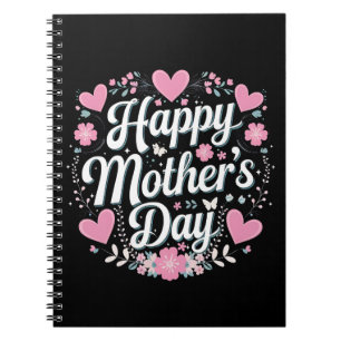 Cuaderno Feliz Día de la Madre Floral Bonita Mamá Abuela