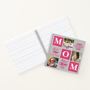 Cuaderno Feliz Día de la Madre Personaliza el Texto de Coll
