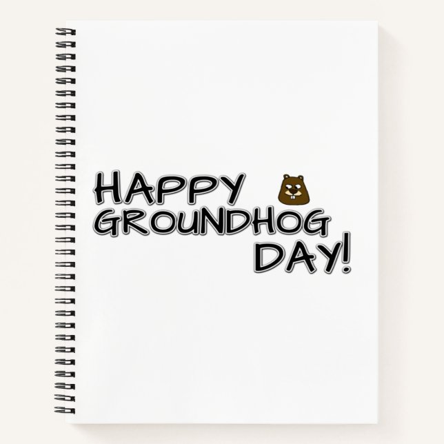 Cuaderno ¡Feliz Día de la Marmota! (Anverso)