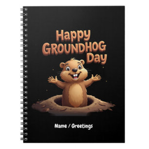 Cuaderno Feliz Día de la Marmota Celebrando con Humor y Div