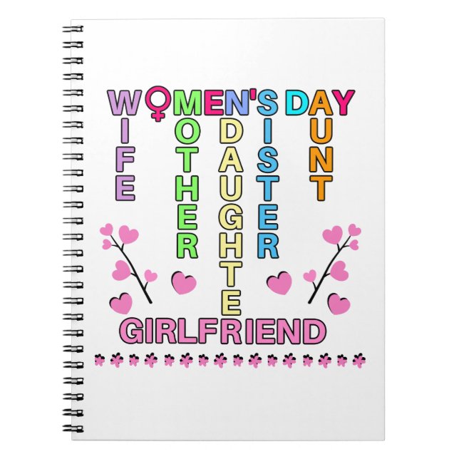 Cuaderno Feliz Día de la Mujer (Frente)