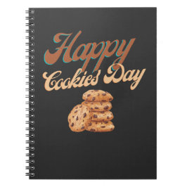 Cuaderno Feliz Día de las Cookies, Día Nacional de la Cooki